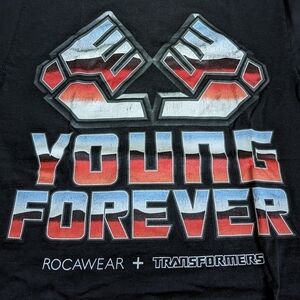 Rocawear X Transformers Men's Crew Neck Short Sleeve T-shirt M Black